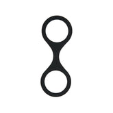 WhipSmart Silicone Handcuffs - Black with Free Blindfold - 19 cm > Bondage Gear > Handcuffs